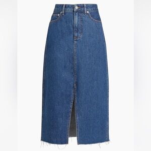Veronica Beard Victoria Denim Midi Skirt